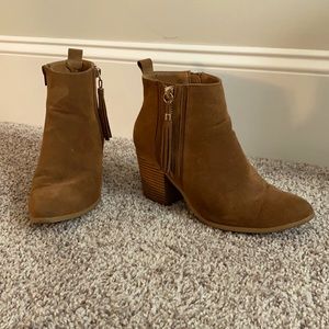 JustFab Brown Booties with heel